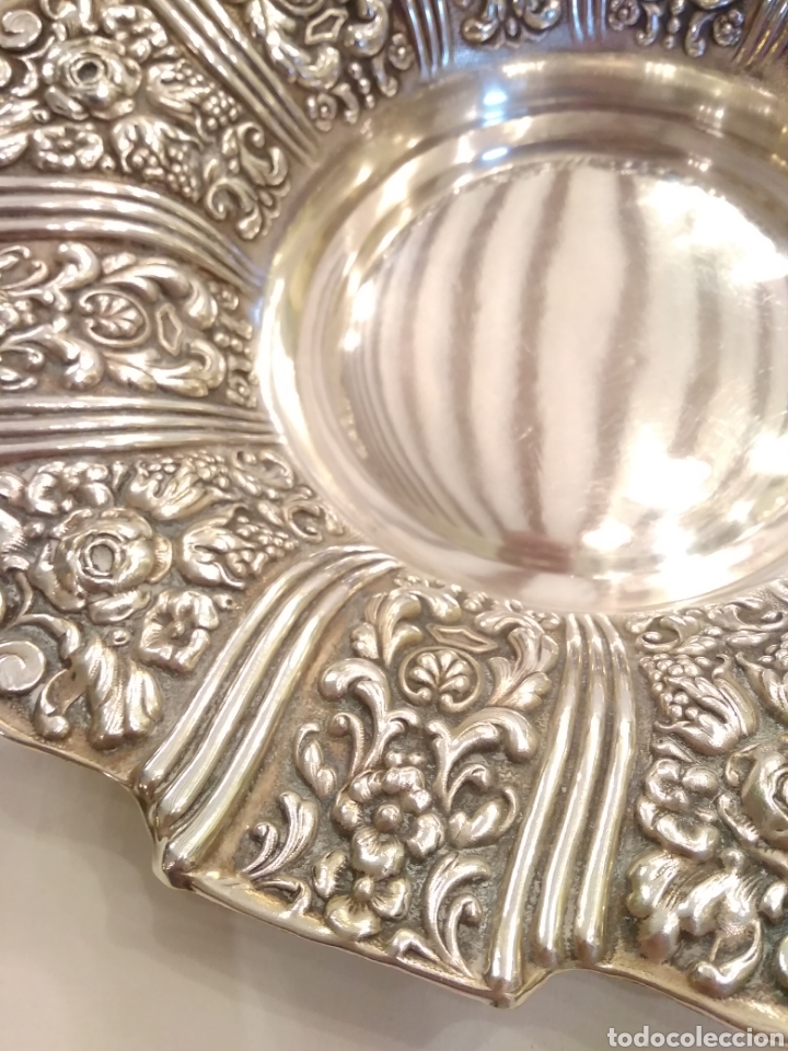 Antig&uuml;edades: Panera bandeja plateada - Foto 12