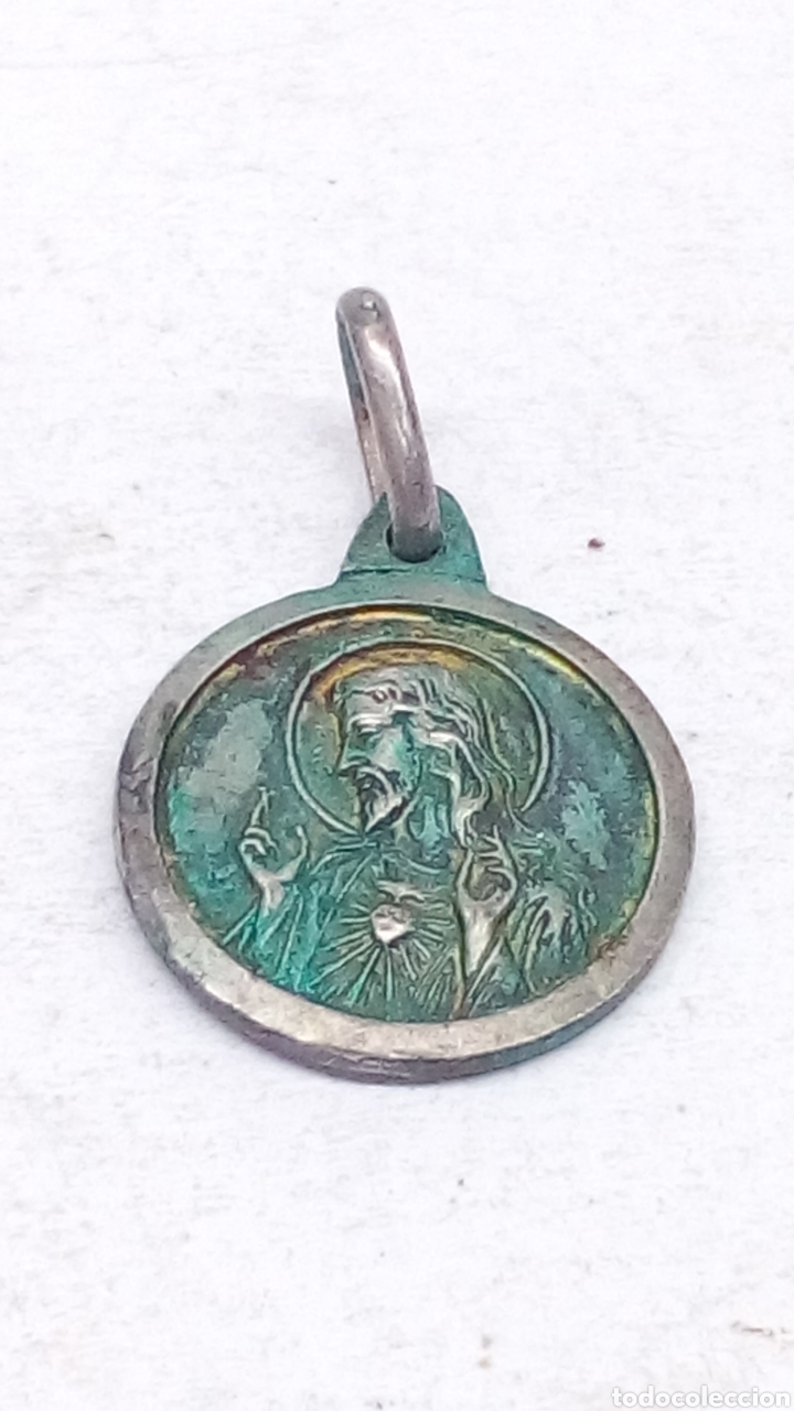 Antig&uuml;edades: Medalla religiosa de plata - Foto 1