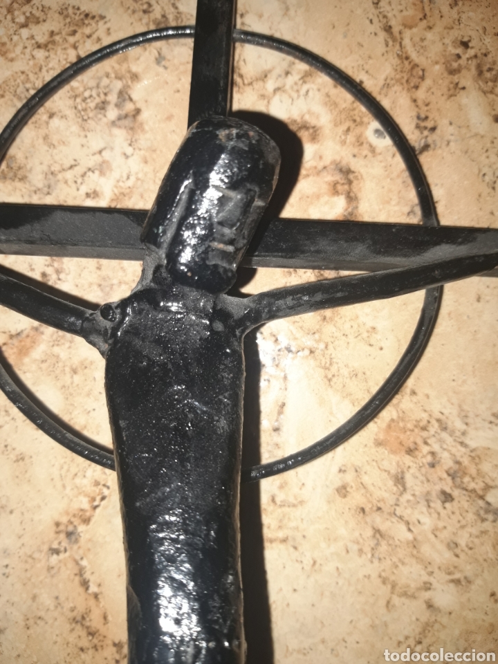 Antig&uuml;edades: Jesucristo cruz forja - Foto 4