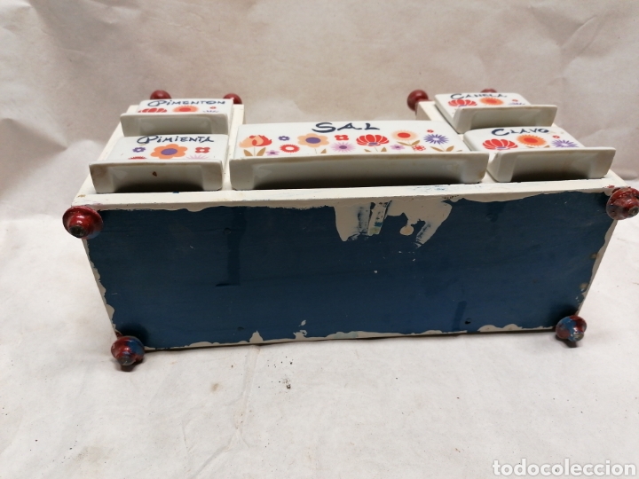 Antig&uuml;edades: especiero de porcelana - Foto 4