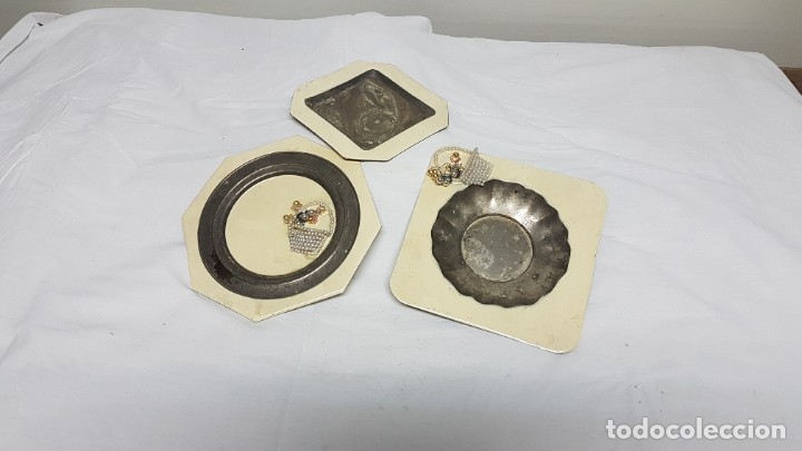 Antig&uuml;edades: Ceniceros plata sin limpiar