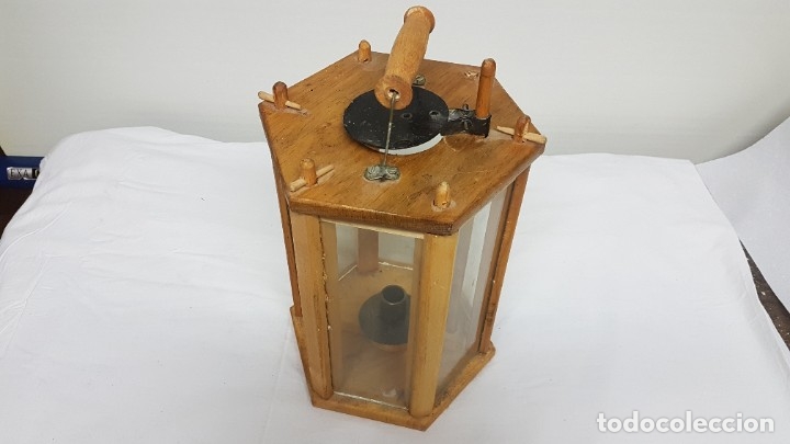 Antig&uuml;edades: Farol de madera r&uacute;stico - Foto 2
