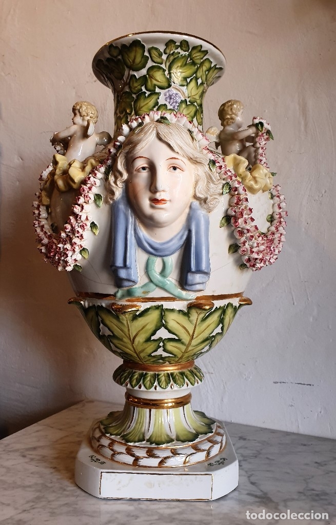 Antig&uuml;edades: GRAN JARRON DE PORCELANA - Foto 3