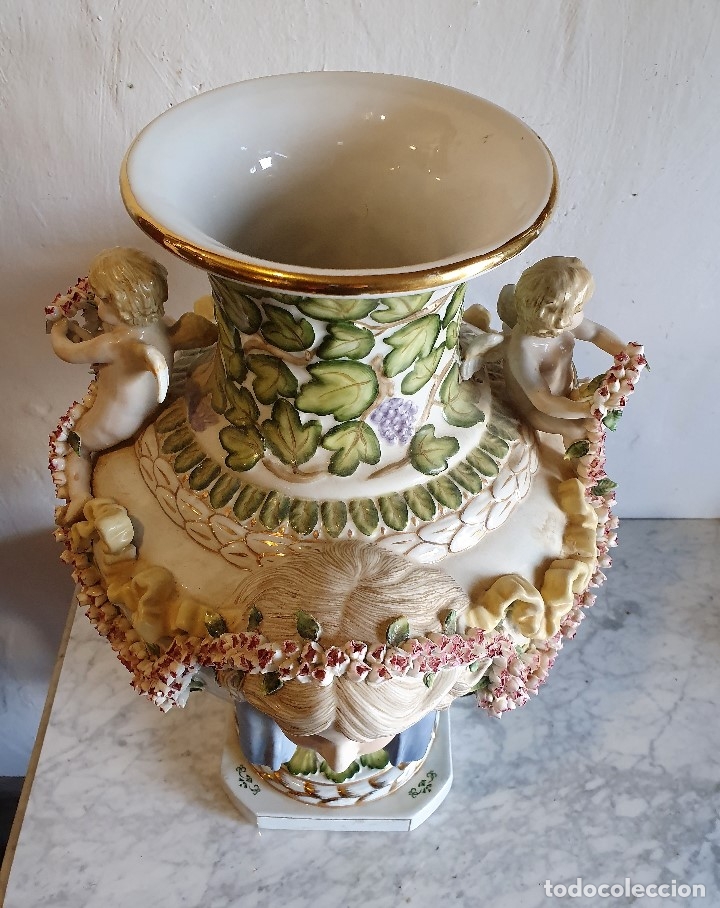 Antig&uuml;edades: GRAN JARRON DE PORCELANA - Foto 6