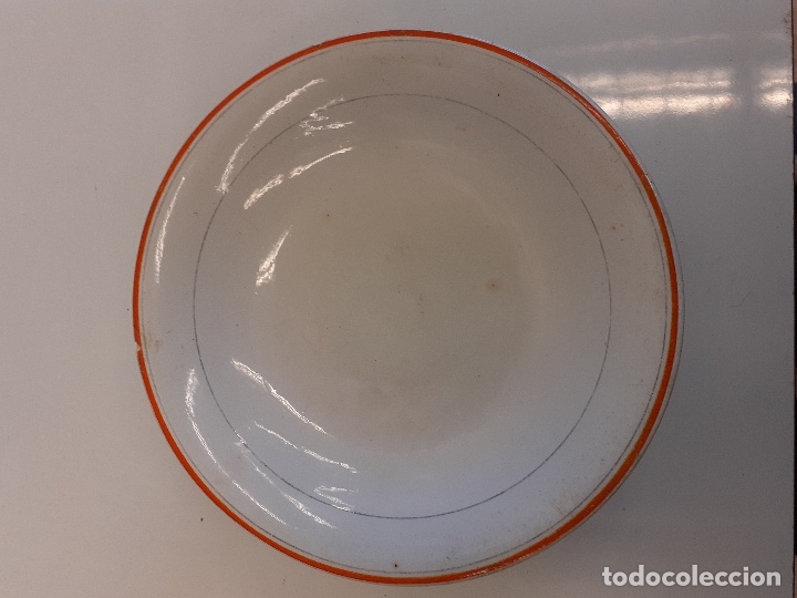 Antig&uuml;edades: Antiguo plato de Opaca China de Santander - Foto 2