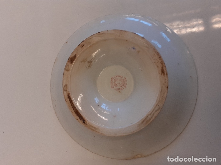 Antig&uuml;edades: Antiguo plato de Opaca China de Santander - Foto 3