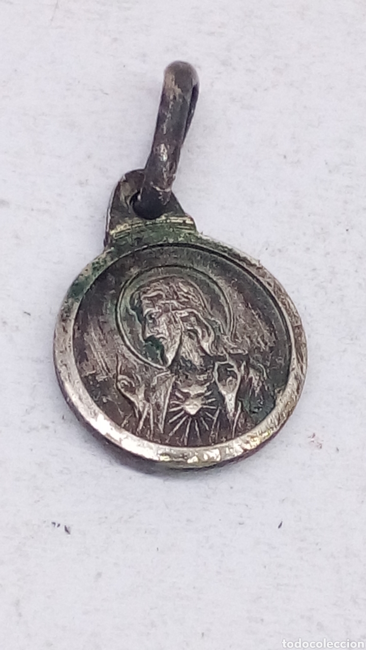 Antig&uuml;edades: Medalla religiosa de plata - Foto 2