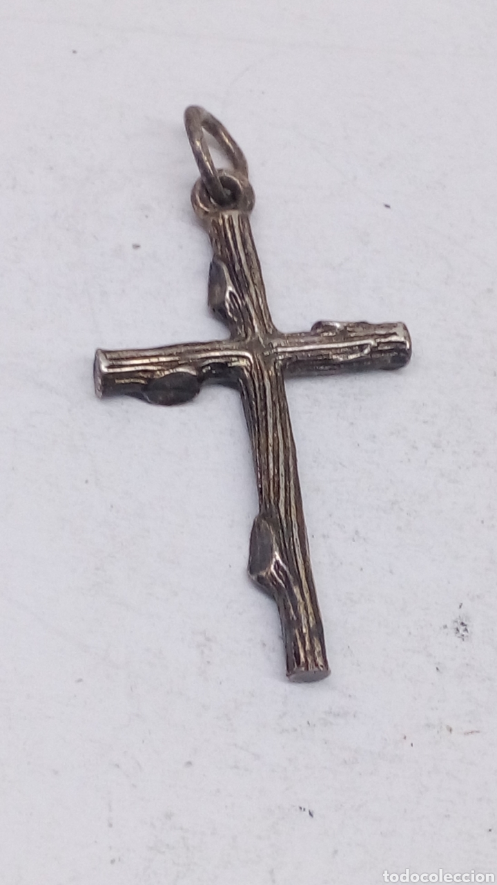 Antig&uuml;edades: Cruz de plata religioso - Foto 1