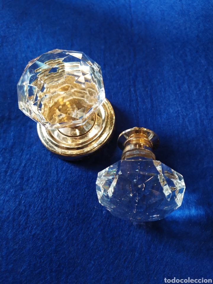 Antiguidades: Pomo, tirador de cristal.