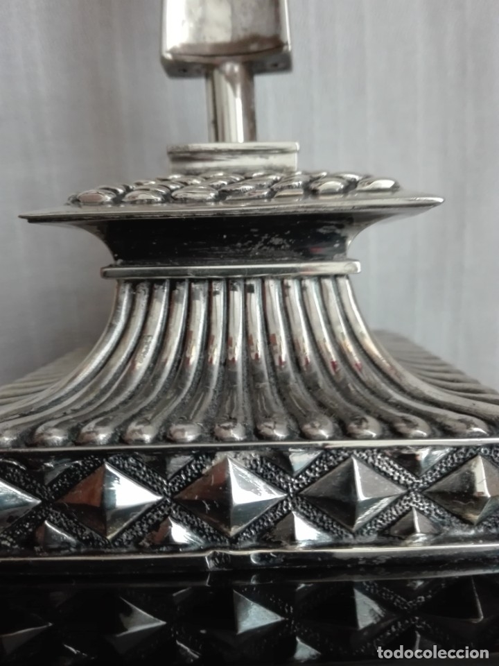 Antig&uuml;edades: Crucifijo de Plata con base de madera - Foto 5