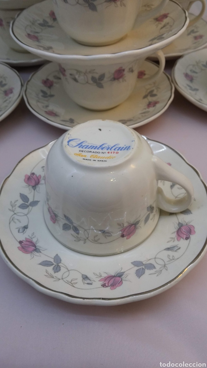 Antig&uuml;edades: Vajilla Chamberlain de San Claudio completa - Foto 26