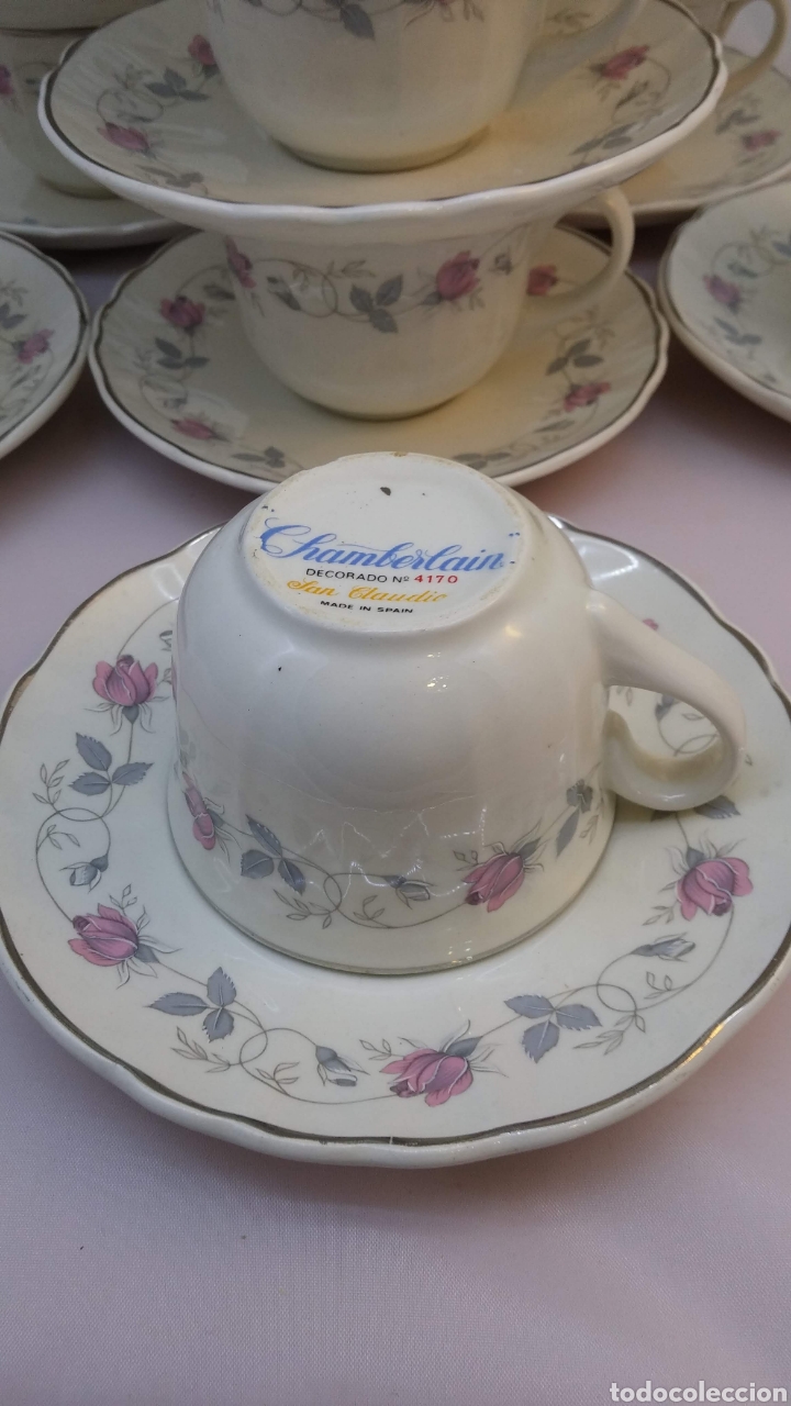 Antig&uuml;edades: Vajilla Chamberlain de San Claudio completa - Foto 30