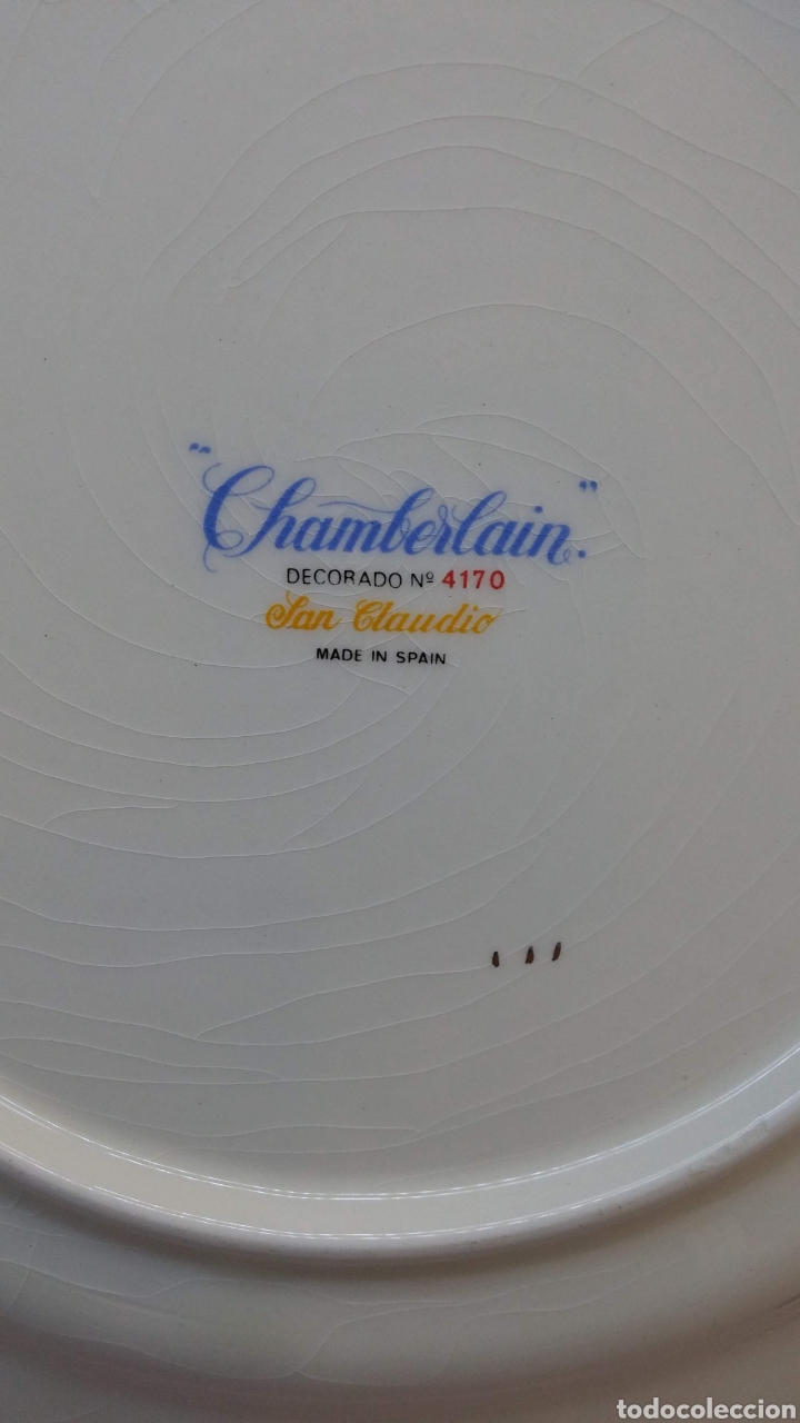Antig&uuml;edades: Vajilla Chamberlain de San Claudio completa - Foto 33