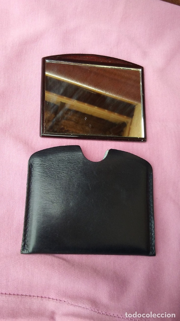 Antig&uuml;edades: ESPEJO DE CAREY CON FUNDA NEGRA - Foto 6