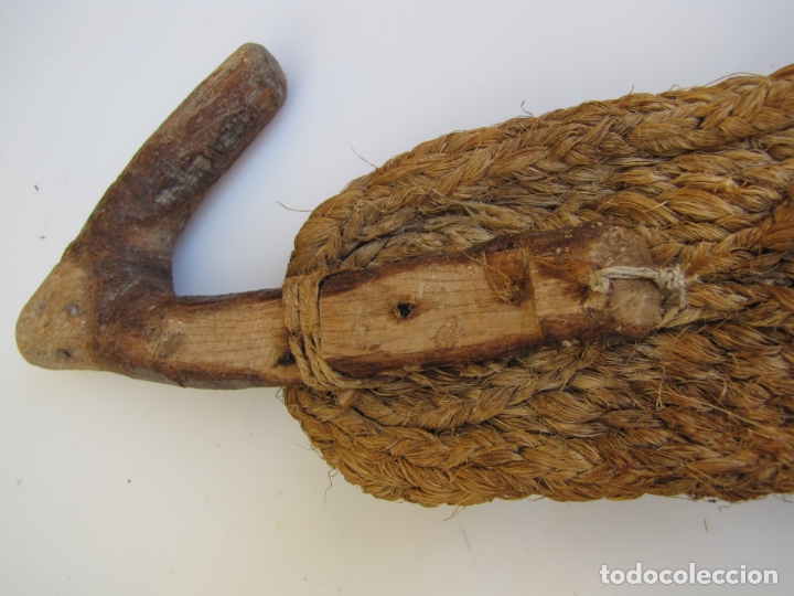 Antig&uuml;edades: Collera de esparto. Burro. 102 cm - Foto 4