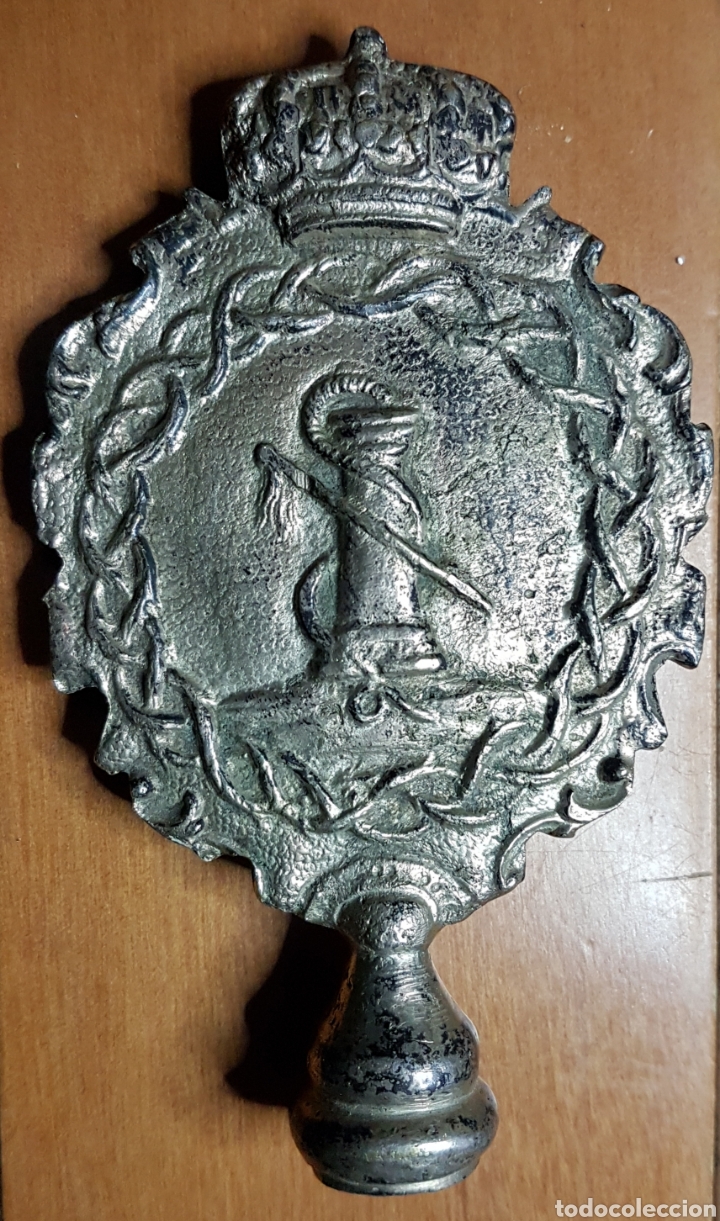Antig&uuml;edades: Antiguo b&aacute;culo procesional bronce - Foto 2