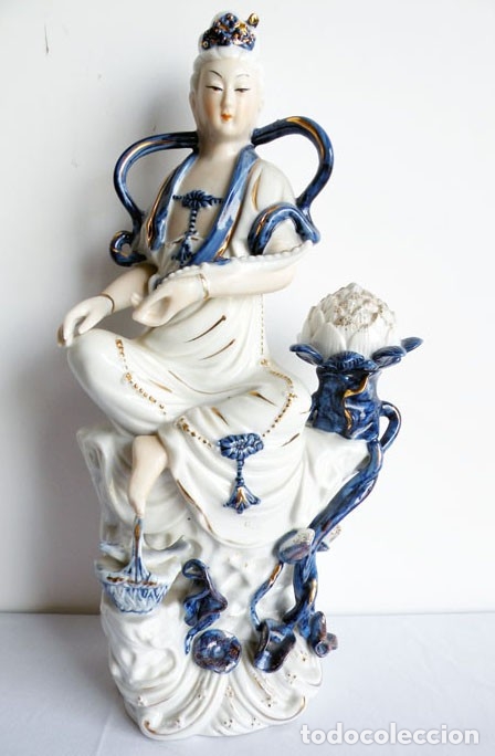 Antiguidades: FIGURA DE PORCELANA MUJER JAPONESA N&ordm; 2