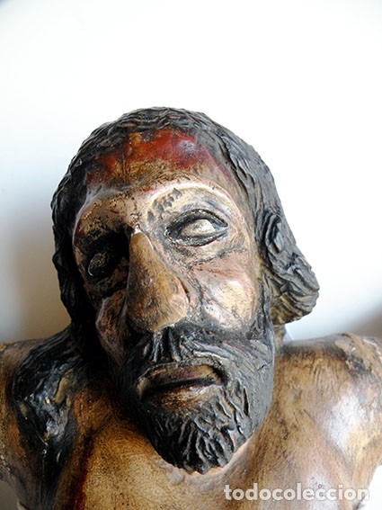 Antig&uuml;edades: CRISTO DE MADERA ANTIGUO - Foto 4