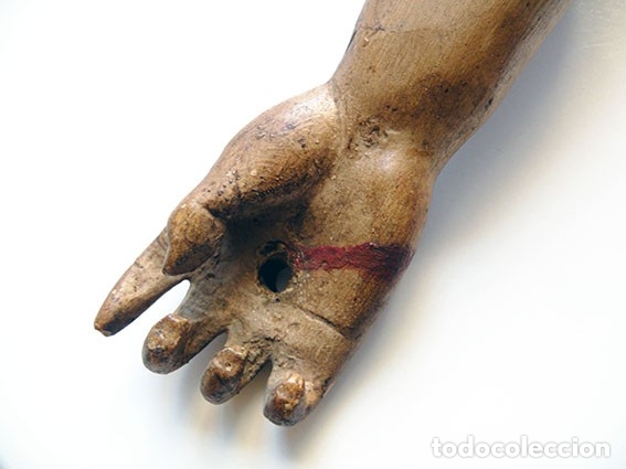 Antig&uuml;edades: CRISTO DE MADERA ANTIGUO - Foto 5