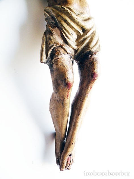 Antig&uuml;edades: CRISTO DE MADERA ANTIGUO - Foto 6