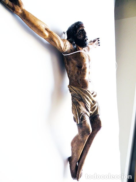Antig&uuml;edades: CRISTO DE MADERA ANTIGUO - Foto 7