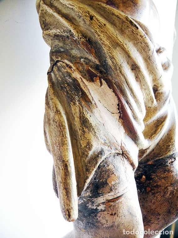 Antig&uuml;edades: CRISTO DE MADERA ANTIGUO - Foto 8