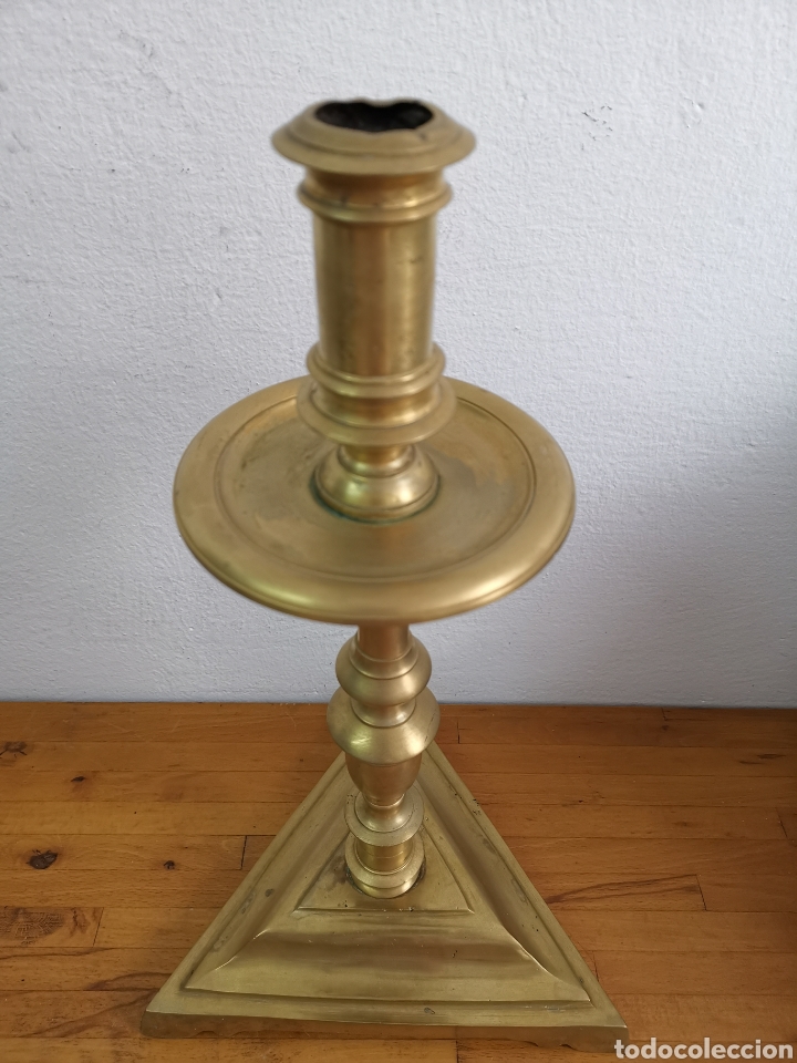 Antig&uuml;edades: Espectacular Gran candelabro de bronce. Pesado - Foto 3