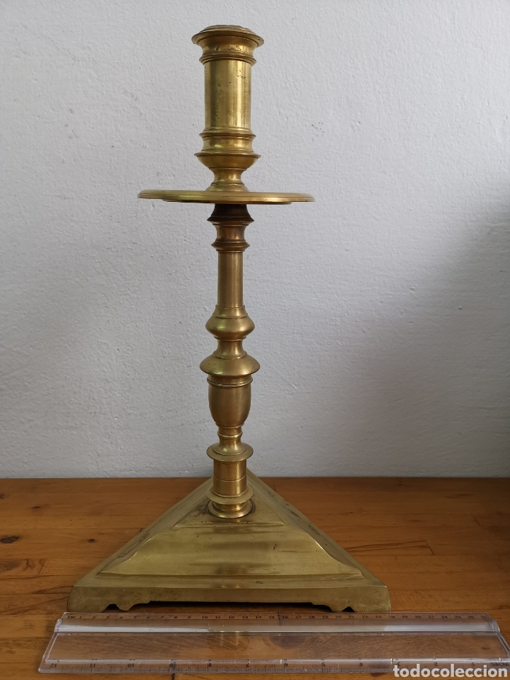 Antig&uuml;edades: Espectacular Gran candelabro de bronce. Pesado - Foto 1