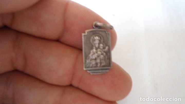 Antig&uuml;edades: MEDALLITA DE PLATA CON VIRGEN - Foto 3
