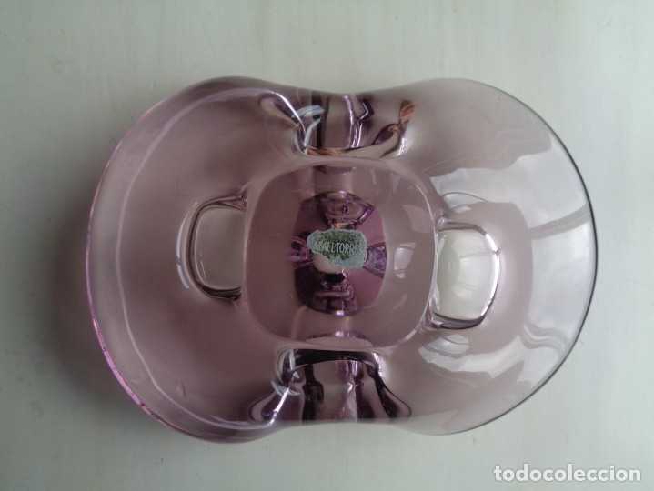 Antig&uuml;edades: PLATO DECORATIVO MULTIUSOS DE CRISTAL - Foto 2