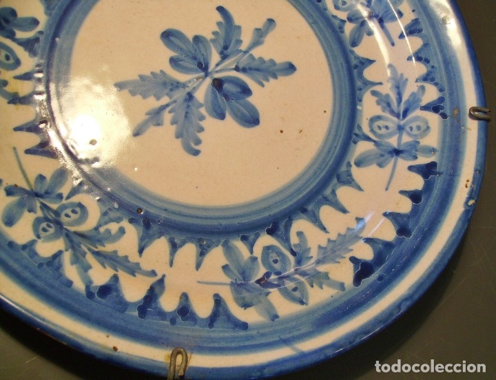 Antig&uuml;edades: EXCEPCIONAL  PLATO  CER&Aacute;MICA  DE  MANISES  XIX - Foto 5