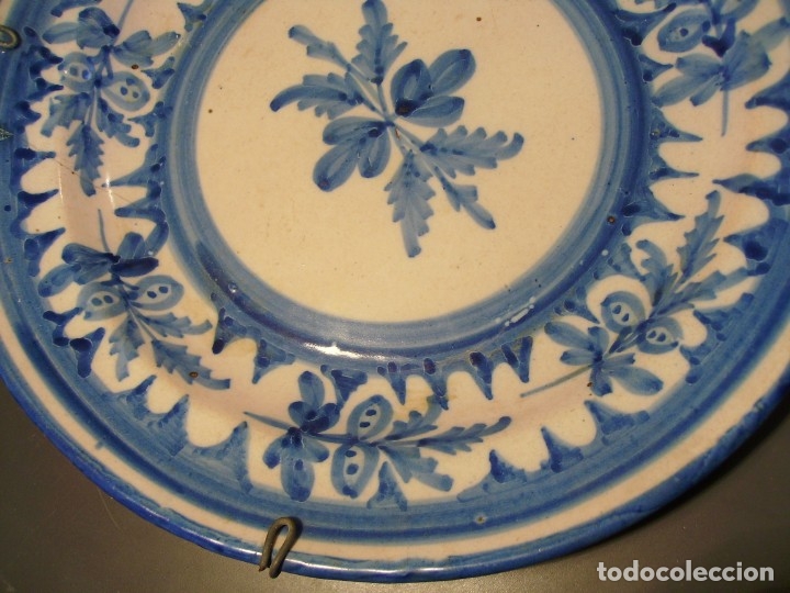 Antig&uuml;edades: EXCEPCIONAL  PLATO  CER&Aacute;MICA  DE  MANISES  XIX - Foto 6