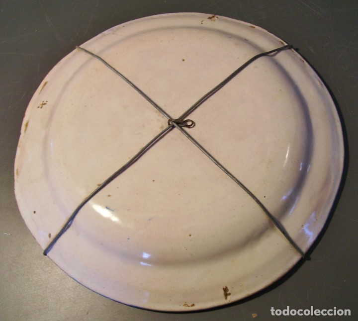 Antig&uuml;edades: EXCEPCIONAL  PLATO  CER&Aacute;MICA  DE  MANISES  XIX - Foto 10