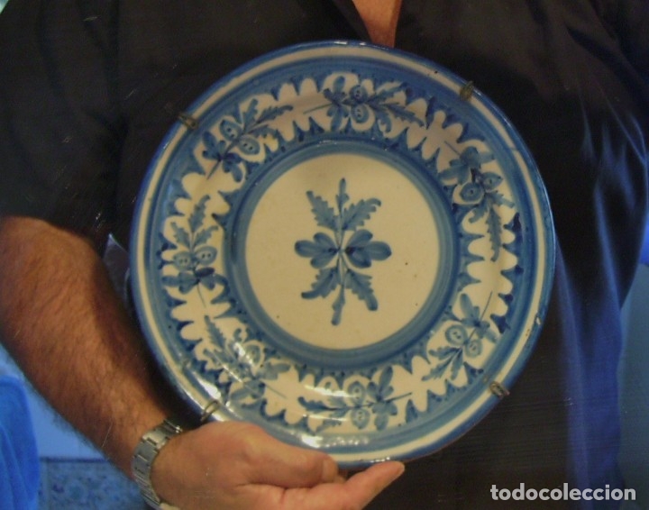 Antig&uuml;edades: EXCEPCIONAL  PLATO  CER&Aacute;MICA  DE  MANISES  XIX - Foto 11
