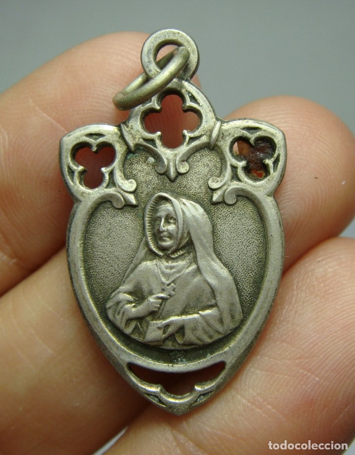Antig&uuml;edades: Medalla religiosa antigua. Plata. - Foto 1