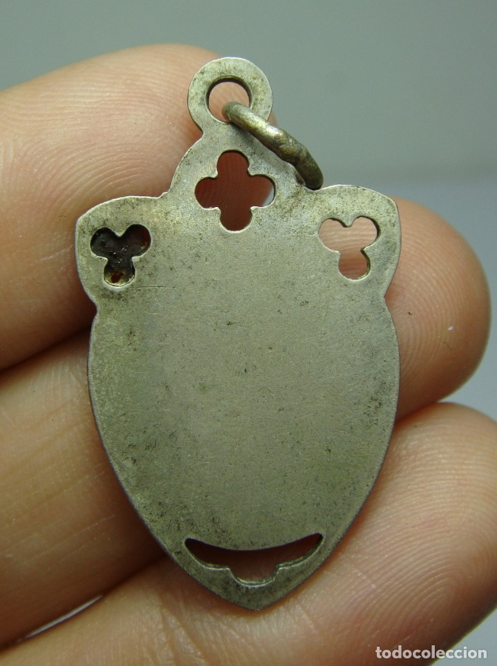 Antig&uuml;edades: Medalla religiosa antigua. Plata. - Foto 2