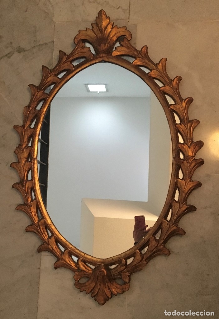 Antig&uuml;edades: ESPEJO ANTIGUO OVALADO - Foto 2