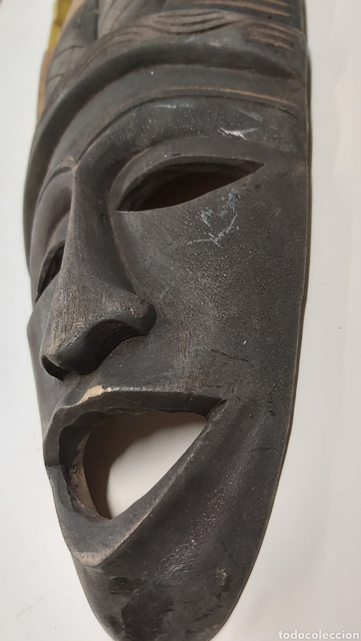 Antig&uuml;edades: Mascara Africana en Cedro - Foto 4