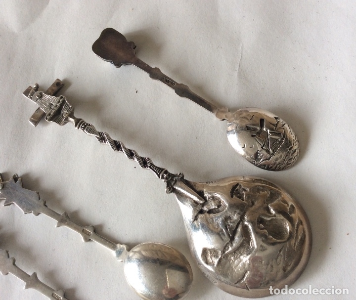 Antig&uuml;edades: Conjunto de cucharillas Holandesas en plata de ley - Foto 4