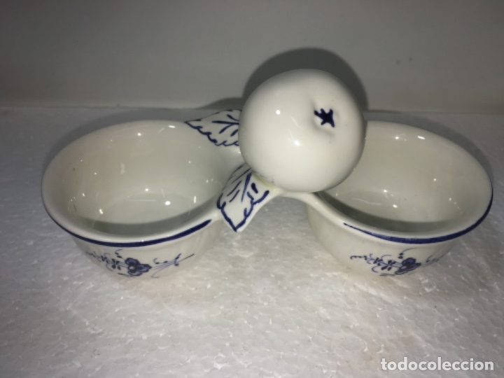 Antig&uuml;edades: ORIGINAL sal salero pillisco y en porcelana o loza Ref100