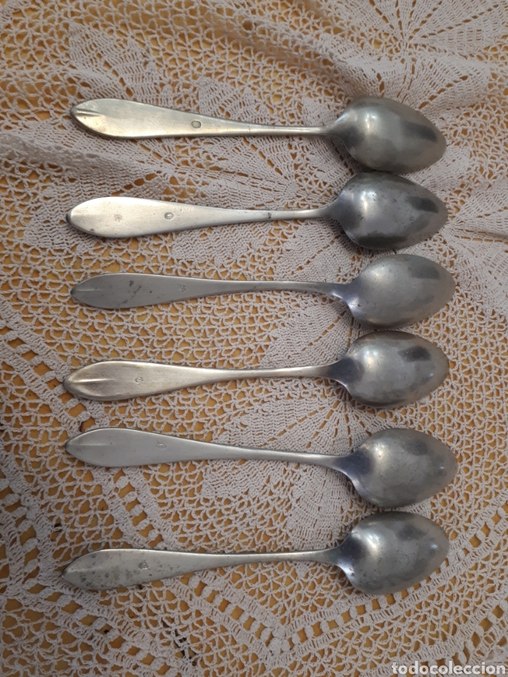 Antig&uuml;edades: Lote variado 39 antiguos cubiertos - Foto 29