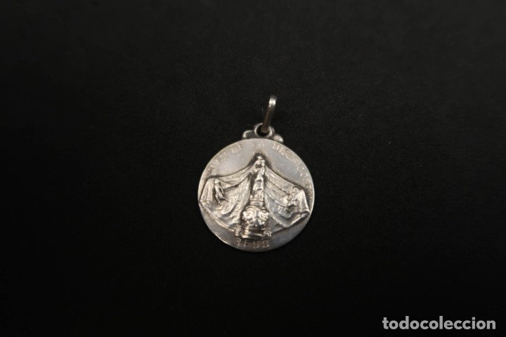 Antig&uuml;edades: Antigua Medalla Religiosa Plata - Foto 2