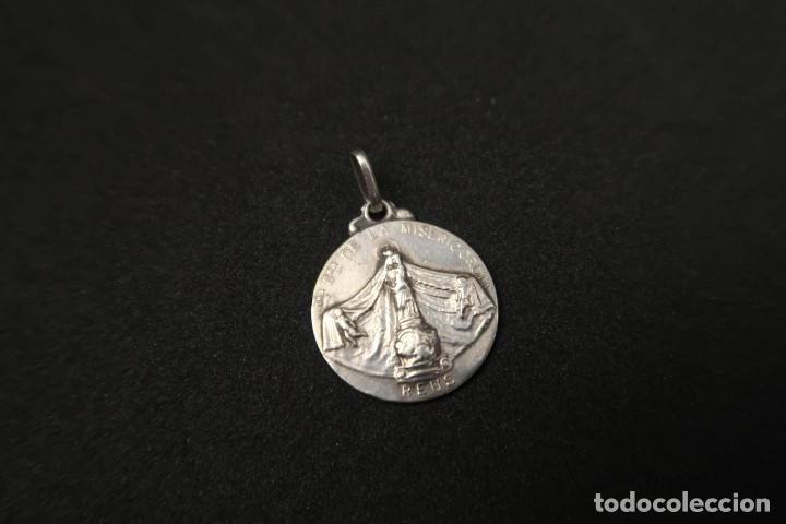 Antig&uuml;edades: Antigua Medalla Religiosa Plata - Foto 4