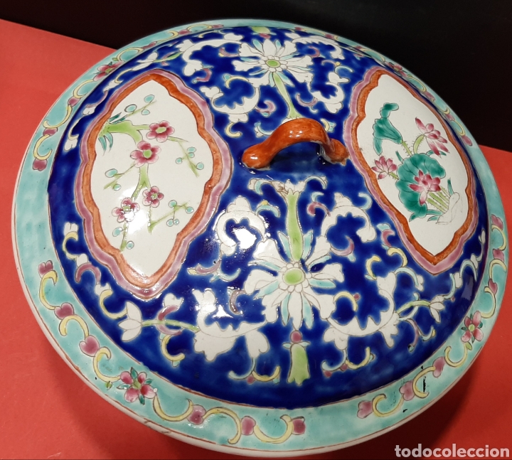 Antig&uuml;edades: ANTIGUA SOPERA CHINA CON MARCAS. - Foto 3