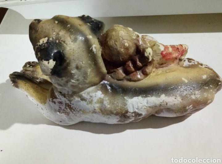 Antig&uuml;edades: Figura ni&ntilde;a con perro - Foto 2
