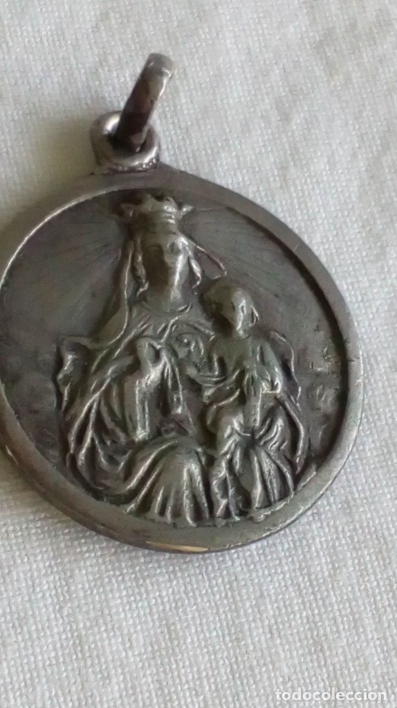 Antig&uuml;edades: MEDALLA ESCAPULARIO DE PLATA - Foto 1