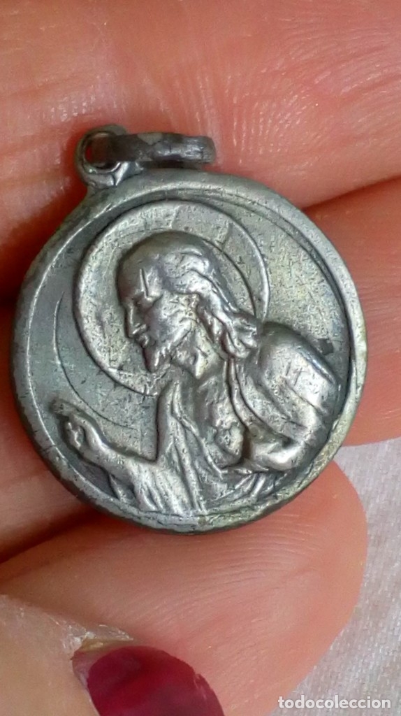Antig&uuml;edades: MEDALLA ESCAPULARIO DE PLATA - Foto 2
