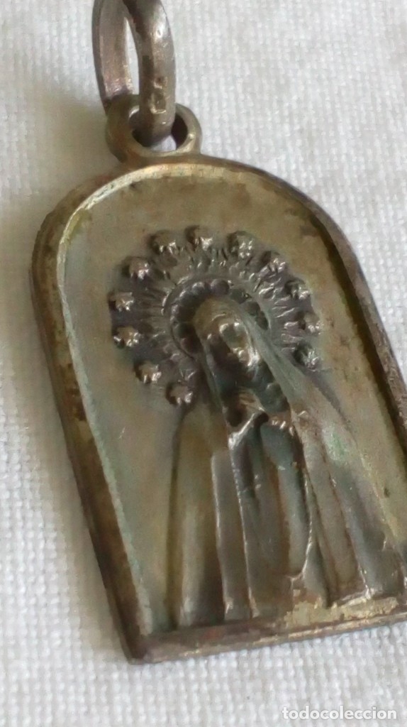 Antig&uuml;edades: MEDALLITA DE VIRGEN DE PLATA - Foto 1