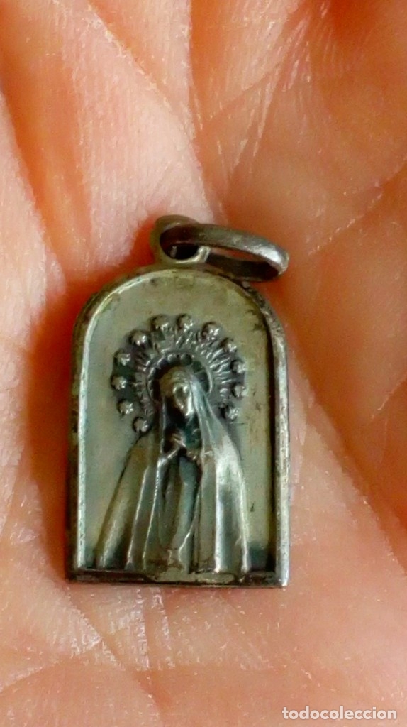 Antig&uuml;edades: MEDALLITA DE VIRGEN DE PLATA - Foto 4