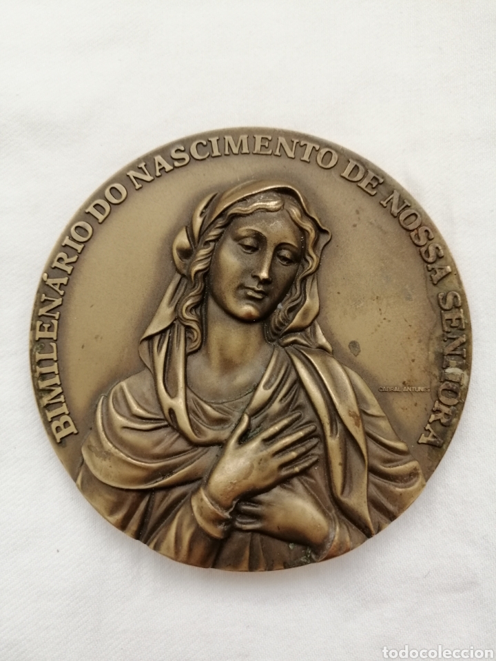 Antig&uuml;edades: Antiguos Medallones Virgen en Bronce. - Foto 3